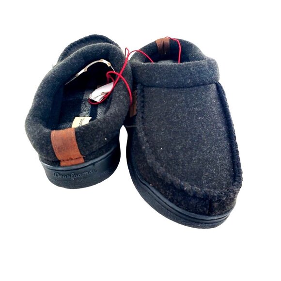 New Dearfoams 7/8 Men's Wool Slippers Slip-on Loafer House Winter Shoes Leisure - Picture 6 of 10